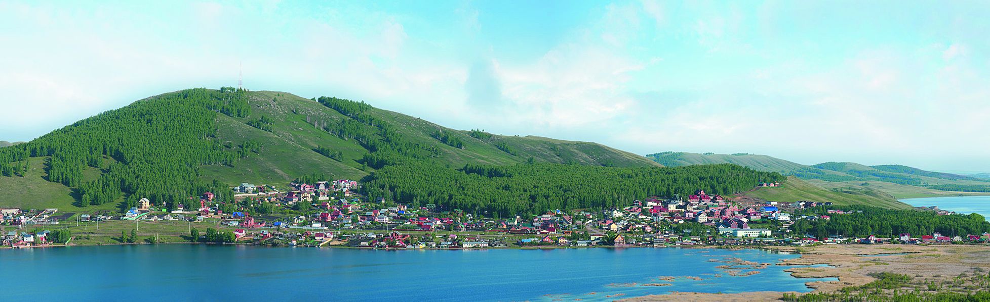Панорама окрестностей деревни Кусимово Абзелиловского района РБ. 